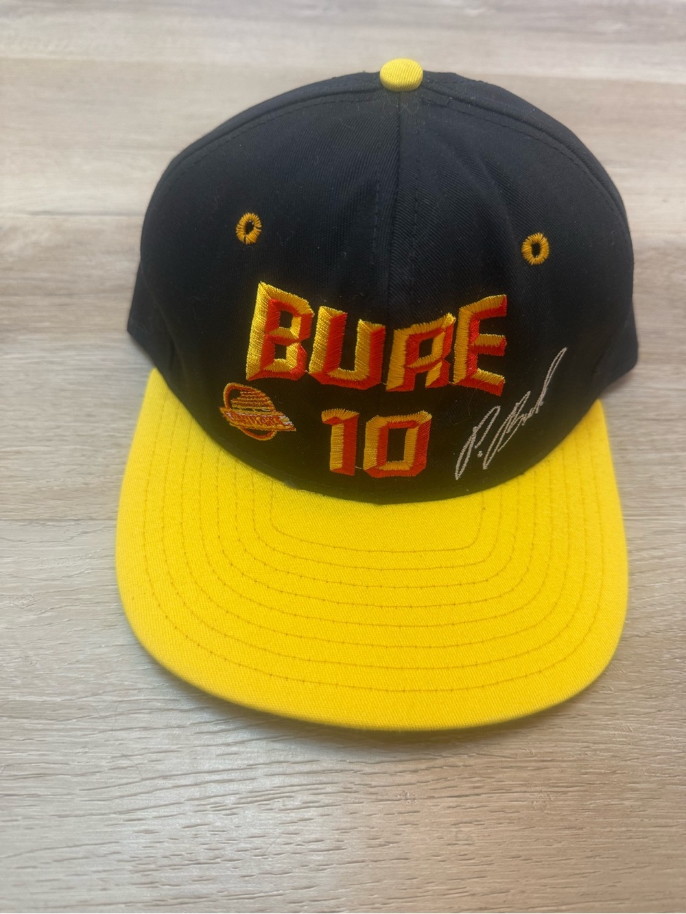 Vintage 90s Pavel Bure Vancouver Canucks Snap Back Hat